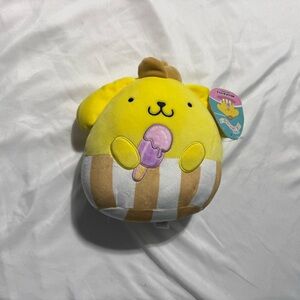 Squishmallows x Sanrio Pompompurin Popsicle Plush – Food Truck Collection 8”